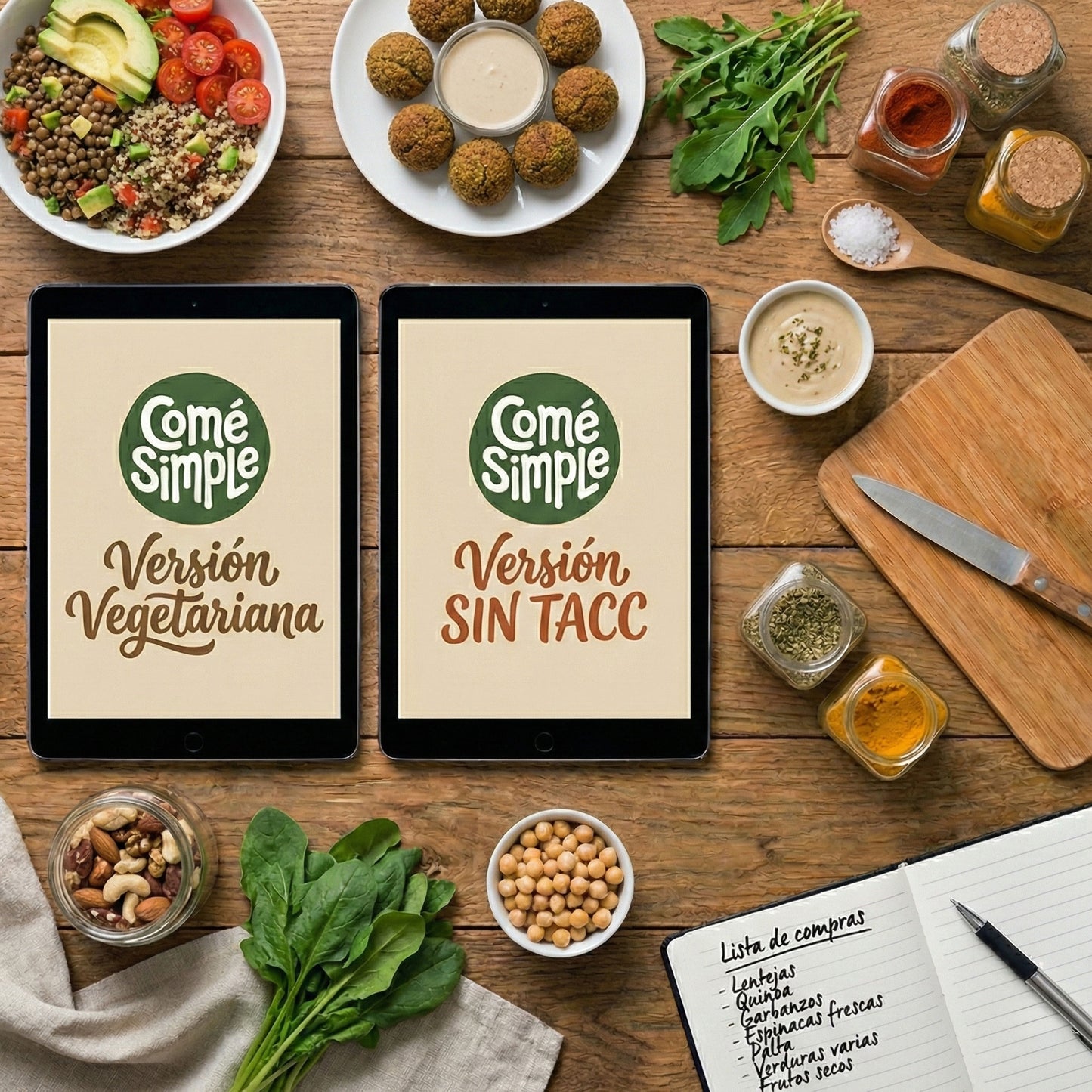 Pack Alimentación Consciente | Vegetariano + Sin TACC