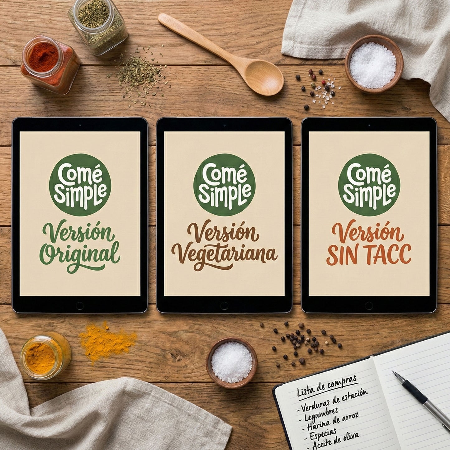 Pack Sistema Completo | Original + Vegetarino + SIN TACC
