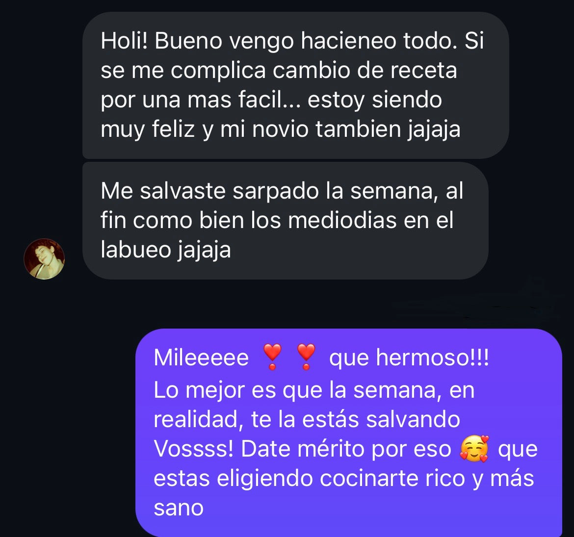 Testimonio Comé Simple